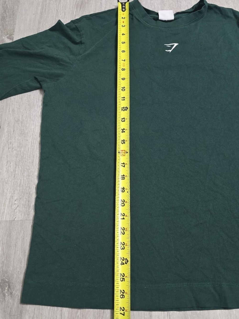 Gymshark Dark Green L/S Tee Womens Workout Activewear Large - Picture 5 of 6
